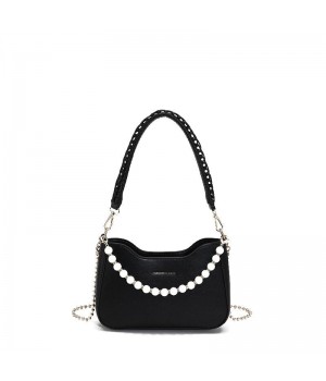Beaded Leather Crossbody Bag